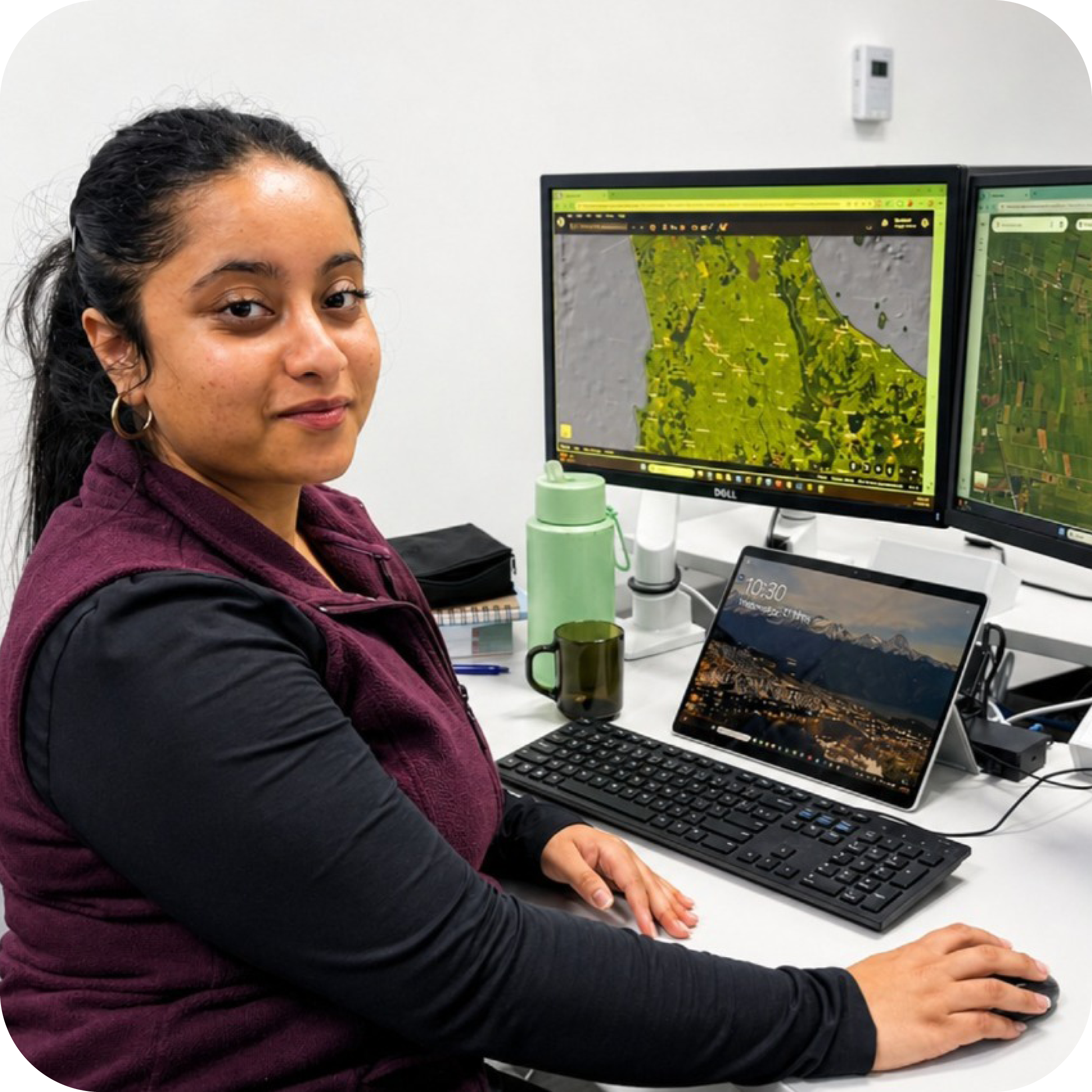 Image of student working at a desk
