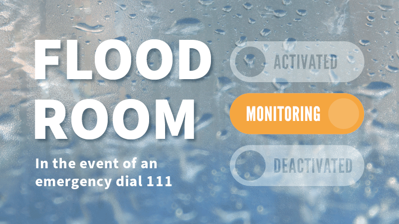 FLOOD ROOM IS MONITORING:  Recent rain has saturated our already sodden catchments and there is therefore a higher potential for further rain to cause impacts such as surface flooding and land slips, and rivers and streams to rise quickly. Keep up to date.