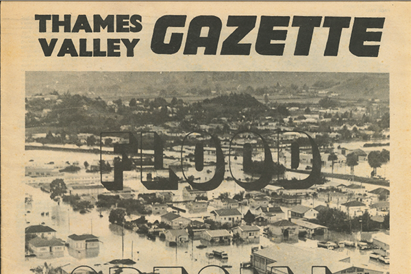 Thames Valley Gazette, 1981, picturing Paeroa.