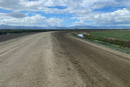 Image showing the widening the stopbank crest