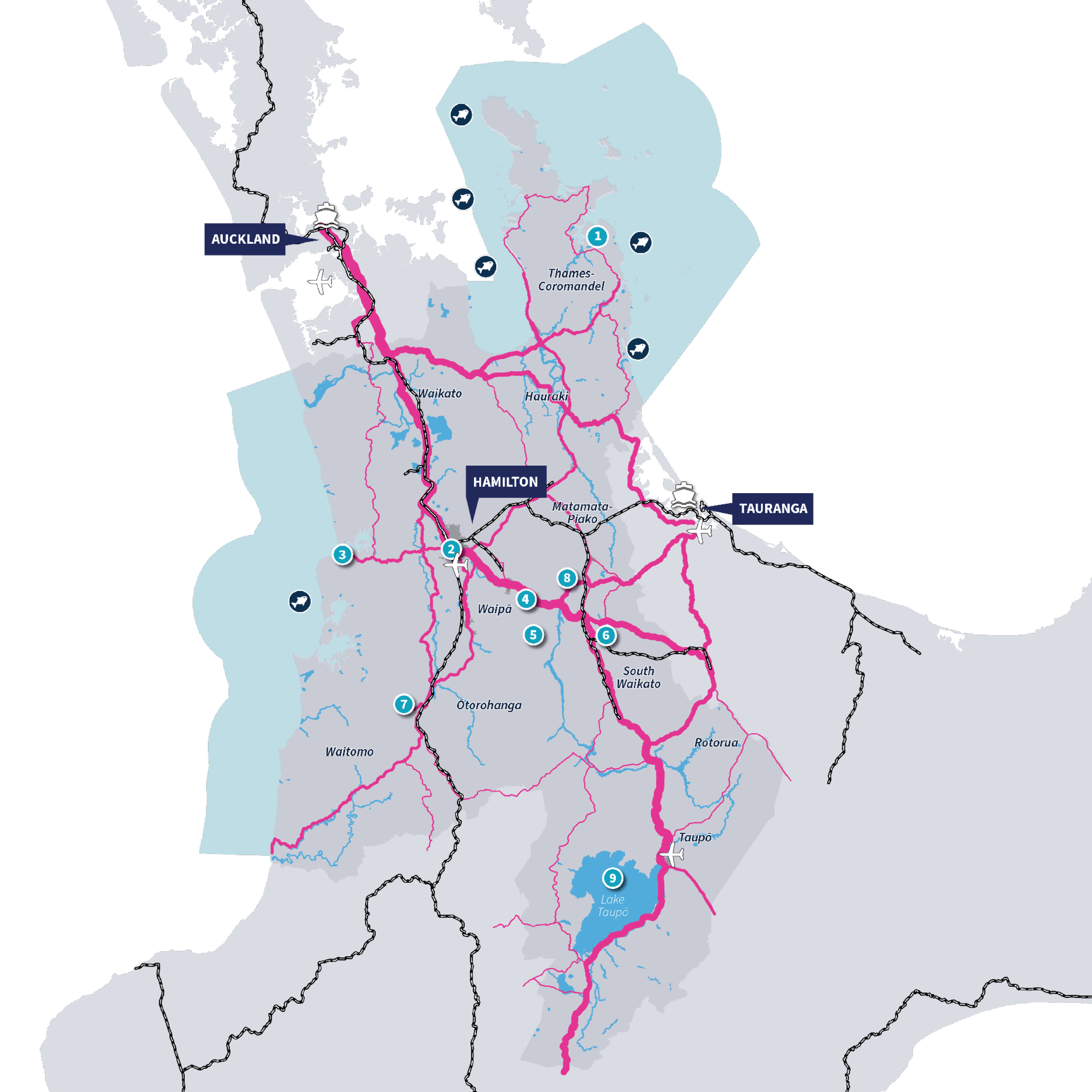 Strategic Direction - region map