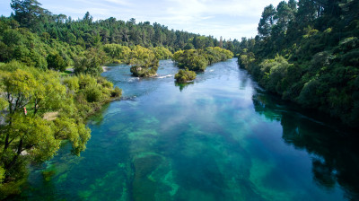 Image of Taupo lake clear water