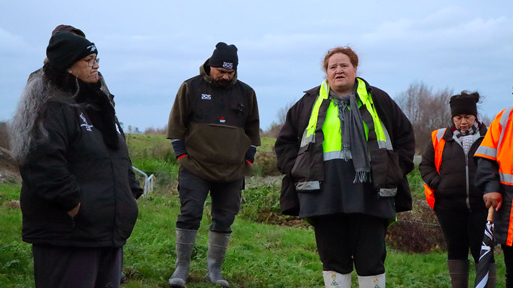 Ngāti Hako led the blessing for work to commence on the Piako River green corridor.