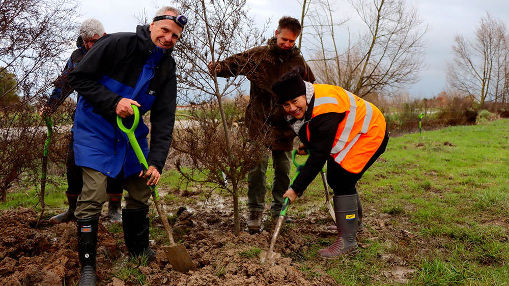 Department of Conservation digging in.