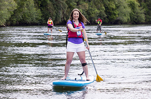 Paddle boarding